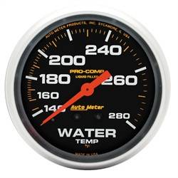 Auto Meter - Pro-Comp Liquid-Filled Mechanical Water Temperature Gauge - Auto Meter 5431 UPC: 046074054310 - Image 1