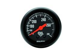 Auto Meter - Z-Series Mechanical Oil Temperature Gauge - Auto Meter 2609 UPC: 046074026096 - Image 1