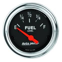 Auto Meter - Traditional Chrome Electric Fuel Level Gauge - Auto Meter 2517 UPC: 046074025174 - Image 1