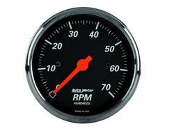 Auto Meter - Designer Black In Dash Electric Tachometer - Auto Meter 1498 UPC: 046074014987 - Image 1