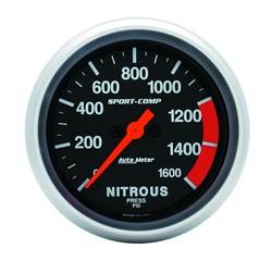 Auto Meter - Sport-Comp Electric Nitrous Pressure Gauge - Auto Meter 3574 UPC: 046074035746 - Image 1