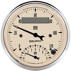 Auto Meter - Antique Beige Tach/Speedo Combo - Auto Meter 1881 UPC: 046074018817 - Image 1