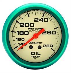 Auto Meter - Ultra-Nite Oil Temperature Gauge - Auto Meter 4541 UPC: 046074045417 - Image 1