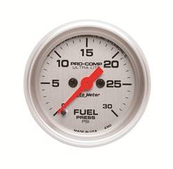 Auto Meter - Ultra-Lite Electric Fuel Pressure Gauge - Auto Meter 4360 UPC: 046074043604 - Image 1