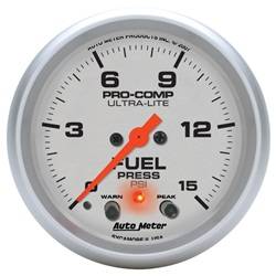 Auto Meter - Ultra-Lite Electric Fuel Pressure Gauge - Auto Meter 4470 UPC: 046074044700 - Image 1
