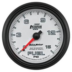 Auto Meter - Phantom II Mechanical Fuel Pressure Gauge - Auto Meter 7811 UPC: 046074078118 - Image 1