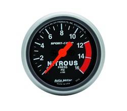 Auto Meter - Sport-Comp Electric Nitrous Pressure Gauge - Auto Meter 3374 UPC: 046074033742 - Image 1