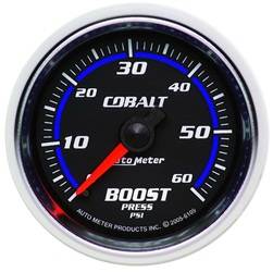 Auto Meter - Cobalt Mechanical Boost Gauge - Auto Meter 6105 UPC: 046074061059 - Image 1