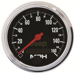 Auto Meter - Traditional Chrome Electric Programmable Speedometer - Auto Meter 880244 UPC: 046074154331 - Image 1