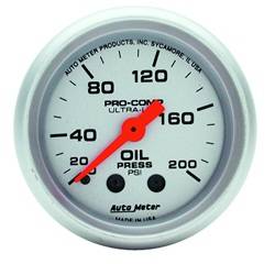 Auto Meter - Ultra-Lite Mechanical Oil Pressure Gauge - Auto Meter 4322 UPC: 046074043222 - Image 1