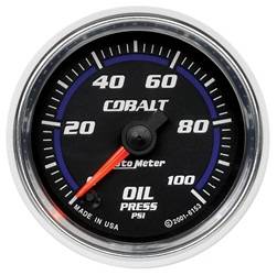 Auto Meter - Cobalt Electric Oil Pressure Gauge - Auto Meter 6153 UPC: 046074061530 - Image 1