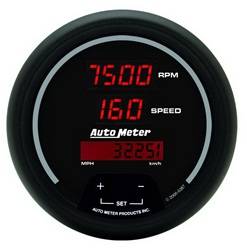 Auto Meter - Sport-Comp Digital Tach/Speedo Combo - Auto Meter 6387 UPC: 046074063879 - Image 1
