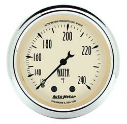 Auto Meter - Antique Beige Mechanical Water Temperature Gauge - Auto Meter 1832 UPC: 046074018329 - Image 1