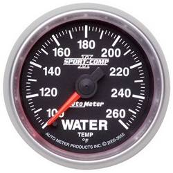 Auto Meter - Sport-Comp II Electric Water Temperature Gauge - Auto Meter 3655 UPC: 046074036552 - Image 1