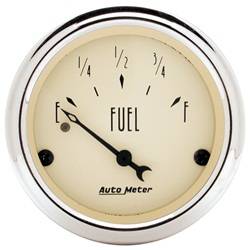 Auto Meter - Antique Beige Fuel Level Gauge - Auto Meter 1817 UPC: 046074018176 - Image 1