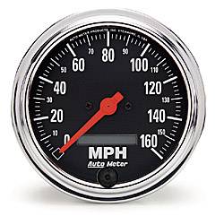 Auto Meter - Traditional Chrome Electric Programmable Speedometer - Auto Meter 2489 UPC: 046074024894 - Image 1