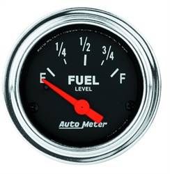 Auto Meter - Traditional Chrome Electric Fuel Level Gauge - Auto Meter 2514 UPC: 046074025143 - Image 1