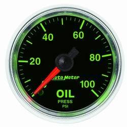 Auto Meter - GS Mechanical Oil Pressure Gauge - Auto Meter 3821 UPC: 046074038211 - Image 1