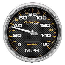 Auto Meter - Carbon Fiber In-Dash Electric Speedometer - Auto Meter 4889 UPC: 046074048890 - Image 1
