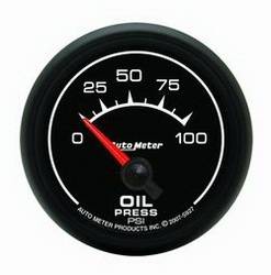 Auto Meter - ES Electric Oil Pressure Gauge - Auto Meter 5927 UPC: 046074059278 - Image 1
