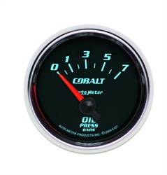 Auto Meter - Cobalt Electric Oil Pressure Gauge - Auto Meter 6127-M UPC: 046074140266 - Image 1