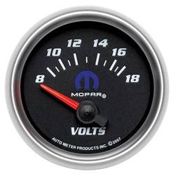 Auto Meter - MOPAR Electric Voltmeter Gauge - Auto Meter 880021 UPC: 046074154584 - Image 1