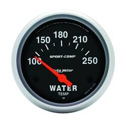 Auto Meter - Sport-Comp Electric Water Temperature Gauge - Auto Meter 3531 UPC: 046074035319 - Image 1