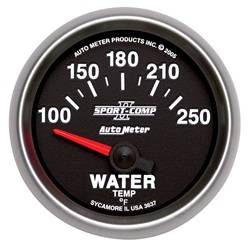 Auto Meter - Sport-Comp II Electric Water Temperature Gauge - Auto Meter 3637 UPC: 046074036378 - Image 1
