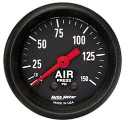 Auto Meter - Z-Series Mechanical Air Pressure Gauge - Auto Meter 2620 UPC: 046074026201 - Image 1