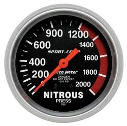 Auto Meter - Sport-Comp Mechanical Nitrous Pressure Gauge - Auto Meter 3428 UPC: 046074034282 - Image 1