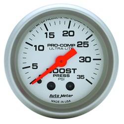 Auto Meter - Ultra-Lite Mechanical Boost Gauge - Auto Meter 4304 UPC: 046074043048 - Image 1