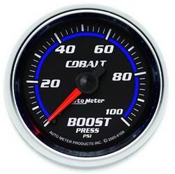 Auto Meter - Cobalt Mechanical Boost Gauge - Auto Meter 6106 UPC: 046074061066 - Image 1
