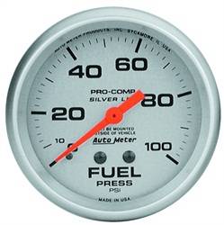 Auto Meter - Silver LFGs Fuel Pressure Gauge - Auto Meter 4612 UPC: 046074046124 - Image 1