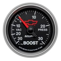 Auto Meter - GM Series Electric Boost/Vacuum Gauge - Auto Meter 3659-00406 UPC: 046074136191 - Image 1