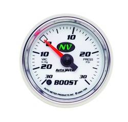 Auto Meter - NV Electric Boost/Vacuum Gauge - Auto Meter 7359 UPC: 046074073595 - Image 1
