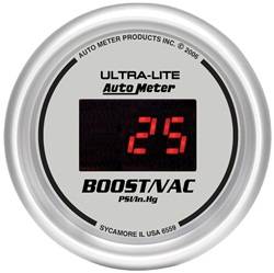 Auto Meter - Ultra-Lite Digital Boost/Vacuum Gauge - Auto Meter 6559 UPC: 046074065590 - Image 1