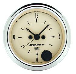 Auto Meter - Antique Beige Clock - Auto Meter 1885 UPC: 046074018855 - Image 1