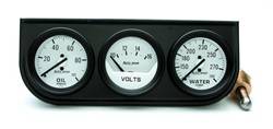 Auto Meter - Autogage Mechanical Oil/Volt/Water Black Console - Auto Meter 2327 UPC: 046074023279 - Image 1