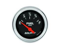 Auto Meter - Traditional Chrome Electric Fuel Level Gauge - Auto Meter 2516 UPC: 046074025167 - Image 1