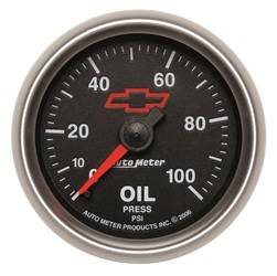 Auto Meter - GM Series Mechanical Oil Pressure Gauge - Auto Meter 3621-00406 UPC: 046074136092 - Image 1