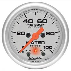 Auto Meter - Ultra-Lite Electric Water Pressure Gauge - Auto Meter 4368 UPC: 046074043680 - Image 1