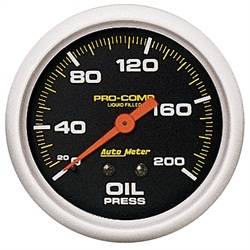 Auto Meter - Pro-Comp Liquid-Filled Mechanical Oil Pressure Gauge - Auto Meter 5422 UPC: 046074054228 - Image 1