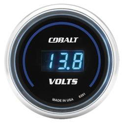 Auto Meter - Cobalt Digital Voltmeter Gauge - Auto Meter 6391 UPC: 046074063916 - Image 1