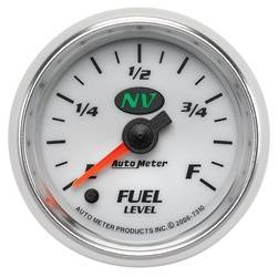 Auto Meter - NV Electric Programmable Fuel Level Gauge - Auto Meter 7310 UPC: 046074073106 - Image 1