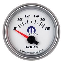 Auto Meter - MOPAR Electric Voltmeter Gauge - Auto Meter 880035 UPC: 046074154720 - Image 1