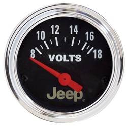 Auto Meter - Jeep Electric Voltmeter Gauge - Auto Meter 880242 UPC: 046074154317 - Image 1