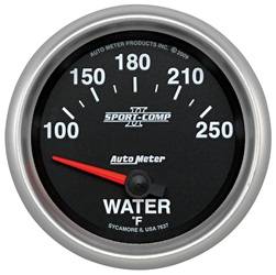 Auto Meter - Sport-Comp II Electric Water Temperature Gauge - Auto Meter 7637 UPC: 046074076374 - Image 1