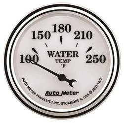 Auto Meter - Old Tyme White II Water Temperature Gauge - Auto Meter 1237 UPC: 046074012372 - Image 1