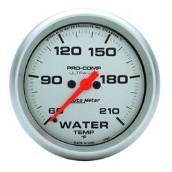 Auto Meter - Ultra-Lite Water Temperature Gauge - Auto Meter 4469 UPC: 046074044694 - Image 1