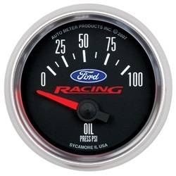 Auto Meter - Ford Racing Series Electric Oil Pressure Gauge - Auto Meter 880076 UPC: 046074140044 - Image 1